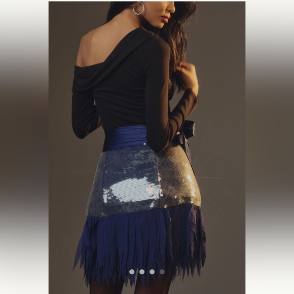 Anthropologie NWT Maeve Sequin Drop-Waist
Mini Skirt size 6. - Picture 4 of 6